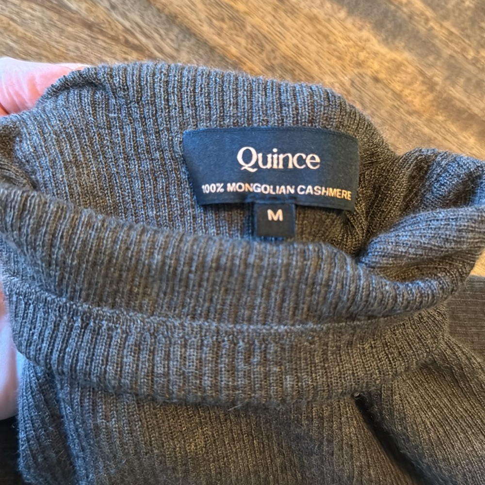 Featherweight Cashmere Ribbed Mockneck Sweater - Picture 3 of 6